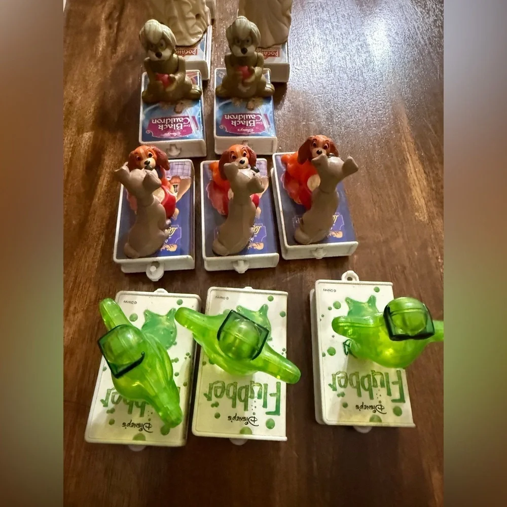 1998 McDonald’s Happy Meal Disney Vintage Bundle – Lot of 13 Figures VHS